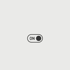 Switch solid art vector icon isolated on white background.  filled symbol in a simple flat trendy modern style for your website design, logo, and mobile app