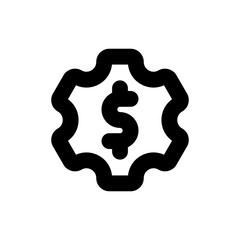 money management line icon