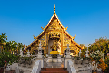 Stupa at Wat Phra Singh in Chiang Mai, Thailand