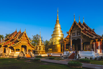 Fototapeta premium Stupa at Wat Phra Singh in Chiang Mai, Thailand