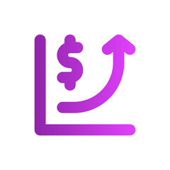 growth gradient icon