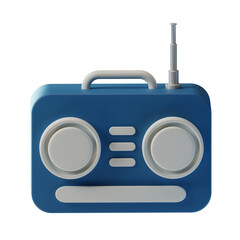Radio 3D Icon