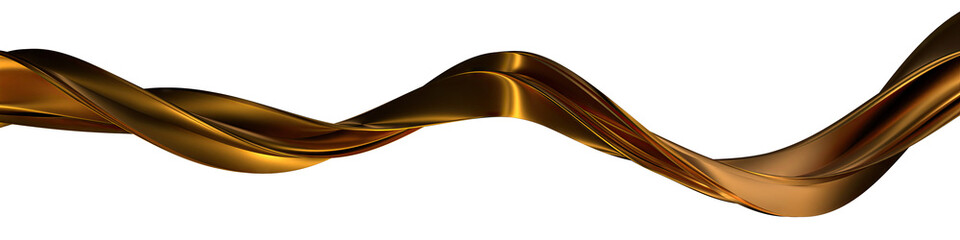 Golden organic thin metal curve abstract dramatic modern luxury luxury 3D rendering graphic design elements backgrounds