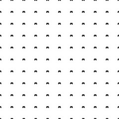 Fototapeta na wymiar Square seamless background pattern from black joystick symbols. The pattern is evenly filled. Vector illustration on white background