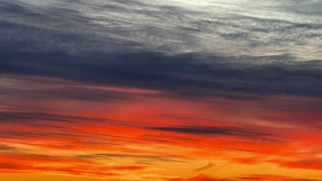 Crimson sunset on the Black Sea coast. The sunset sky is flooded with a red sunset. Red sky Sunset on the Black Sea. Russia, Agoi