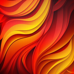 Abstract orange background with flames