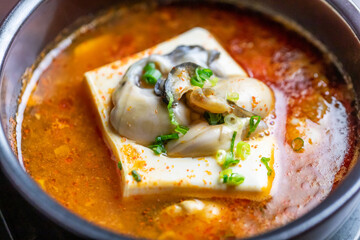 牡蠣のスンドゥブ