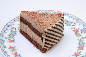 Chocolate pastries Photography with white background