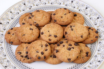 Delicious Biscuits on plate photography