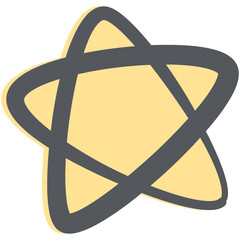 Hand Drawing Doodle Sketch Star Marks Line
