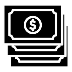 money glyph icon