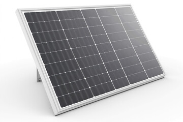 Solar panel on white background. Generative ai.