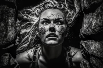 Title: Fierce and fearless a black and white girl journey to boldness, Overcoming fear, Anger, bully Generative ai