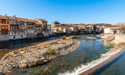 River Salat in Saint Girons, Ariège, Occitanie, France