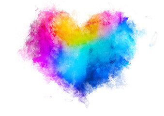 Watercolor Heart graffiti, Heart drawing with watercolor, Colorful Heart drawing, love, heart, valentine, Smoke heart
