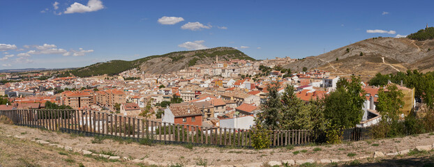 Fototapeta na wymiar Panoramic view from the top of the city of Cuenca, Castilla La Mancha