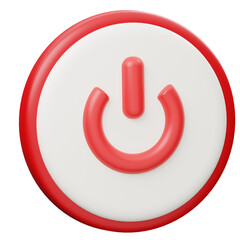 power button 3D Icon