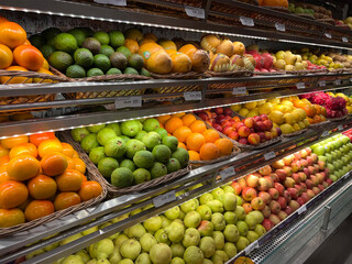 Hortifruti no supermercado 