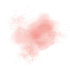 Pastel pink watercolor paint brush stroke background for banner or valentine's day and wedding elements 