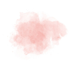 Pastel pink watercolor paint brush stroke background for banner or valentine's day and wedding elements 