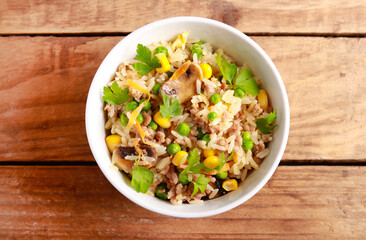 Mince meat and vegetables