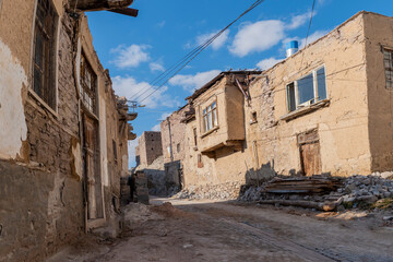 Old houses in the sille district of Konya
