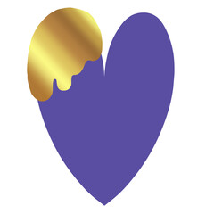  Heart with chocolate	