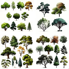 collection of trees, generative ai.