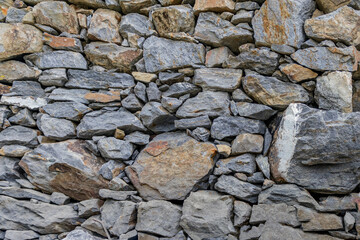 Natural grey and bronze stones background 