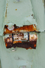 Rusty old hinge