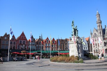 Grand-Place of Bruges, Belgium