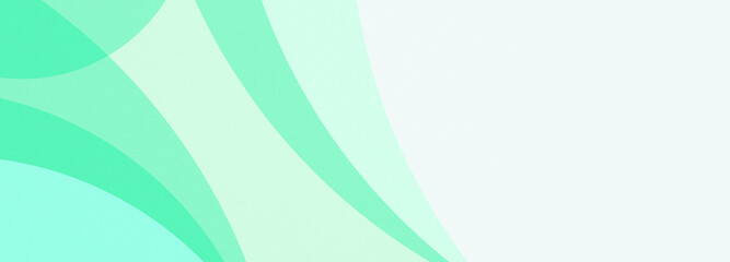 Abstract geometrical green digital web horizontal banner brochure design template blank with place for text . Wavy liquid transparent circles shapes.