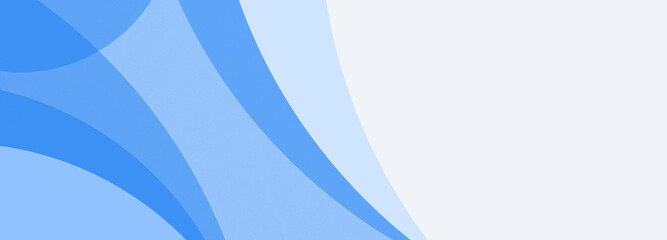 Abstract geometrical blue digital web horizontal banner brochure design template blank with place for text . Wavy liquid transparent circles shapes.