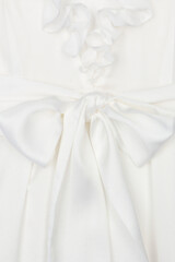 Fototapeta na wymiar white fabric with a bow
