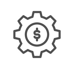 Engine optimization related icon outline and linear vector.