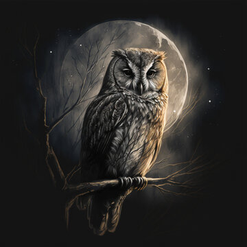 owl in the night