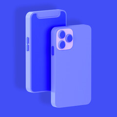 3D Mobile Phone Used For Advertising