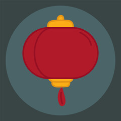 Chinese lantern hand drawn
