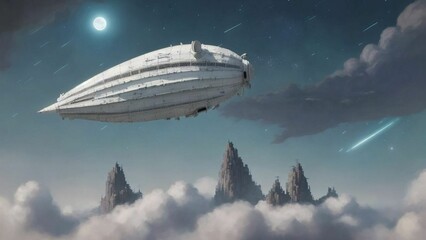 Fototapeta premium White Zeppelin 