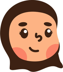 Children Head Avatar Vector