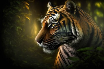 Tiger Stock Photo, Wildlife Photography, Generative Ai