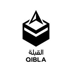Simple Qibla direction icon, to inform Muslim worshipers when praying in public places, can be installed in mosques, prayer rooms, Muslim prayer rooms in offices or other public places