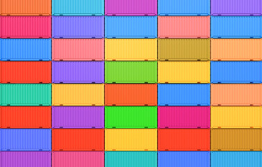 Stack of cargo containers.