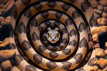 Obraz premium Snake Stock Photo, Wildlife Photography, Generative Ai