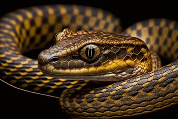 Fototapeta premium Snake Stock Photo, Wildlife Photography, Generative Ai