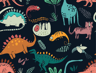 dinosaur illustration for print