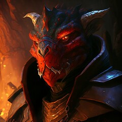 Role-play fantasy character: dragonborn mage