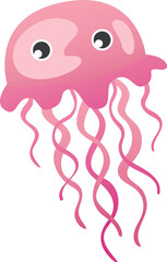 Jellyfish cartoon character