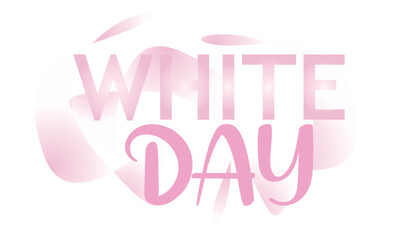 Fototapeta premium Happy White Day Banner Vector illustration. Japan