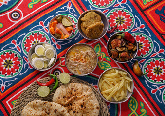 Arabic cuisine, Egyptian Breakfast - Beans; Middle Eastern traditional breakfast. It's also Ramadan...